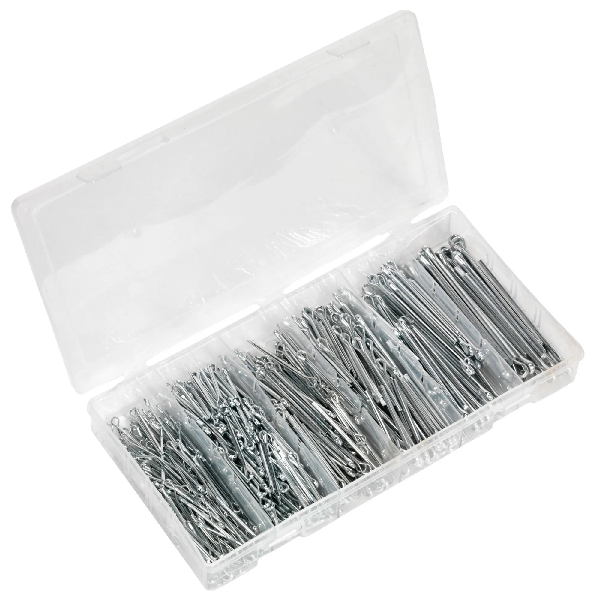 Sealey Split Pin Assortment 555pc Small Sizes Imperial & Metric - Ab001sp