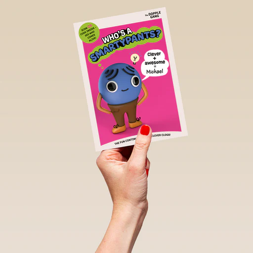 Personalised Smartypants Dopple Gang Birthday Card - Large