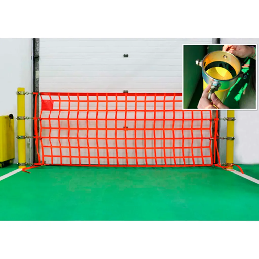 Us Netting Bollard Safety Net, 4'l X 24'l, 5-5/8"- 6-5/8" Dia. Bollard, Brsn-424-7