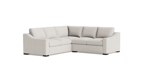 Lucca Sectional (120" X 100", Corner On Left) - Decide Later/standard/walnut Finish