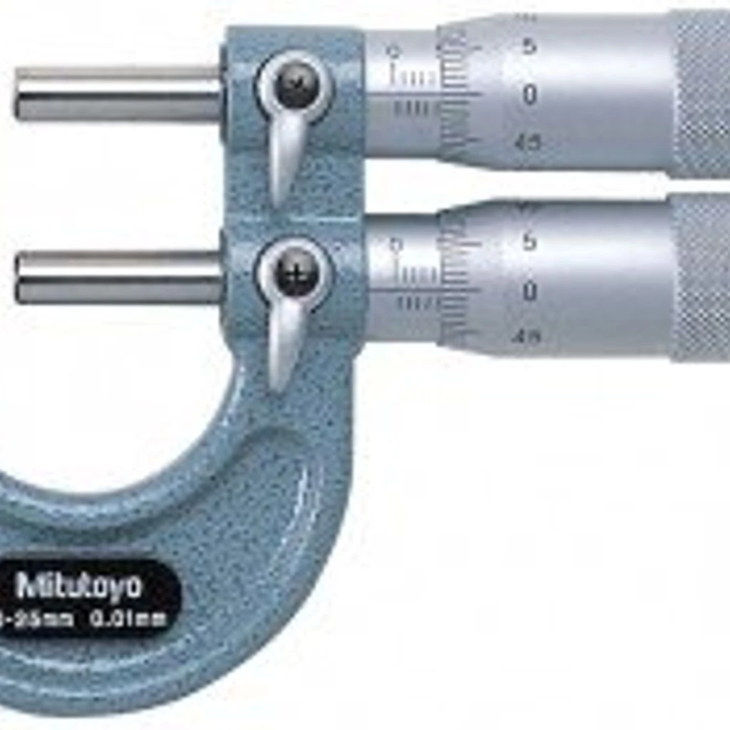 Mitutoyo 113-102 Series 113 Mechanical Limit Micrometer, 0 To 25 Mm, Metric