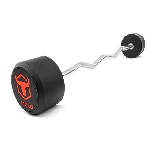 Ez-curl Fixed Commercial Barbells - 110lb