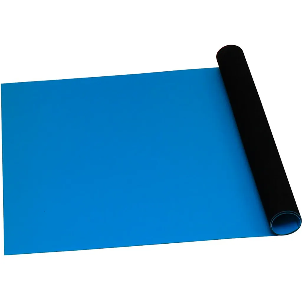 Desco Statfree T2 Plus Dissipative Dual Layer Rubber Roll Blue 0060in X 30in X 20ft
