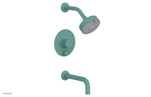 Basic Ii Pressure Balance Tub And Shower Set 230-27 - Turqoise