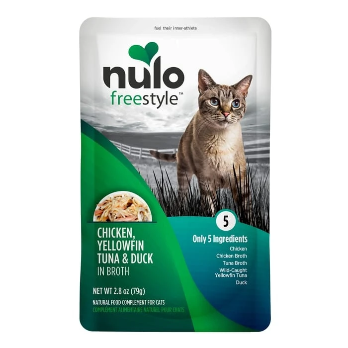 Nulo Freestyle Chicken Yellowfin Tuna & Duck Broth Cat Food Topper