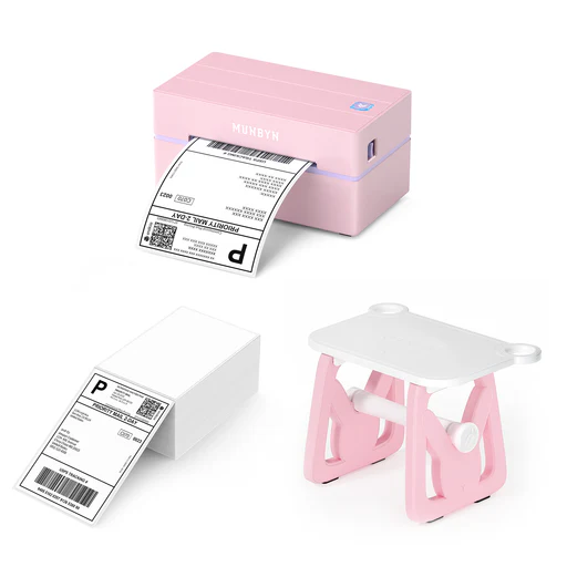 Munbyn 130b Bluetooth Thermal Printer Kits - White/type 4