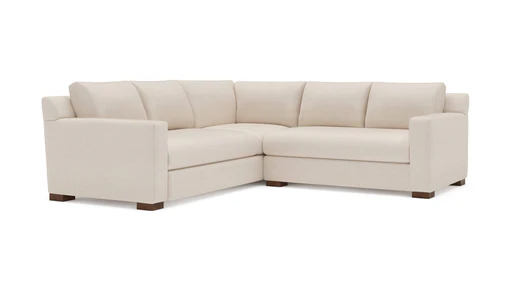 Catalina Sectional (bench Cushion) (100" X 80", Corner On Right) - Premium Leather/natural