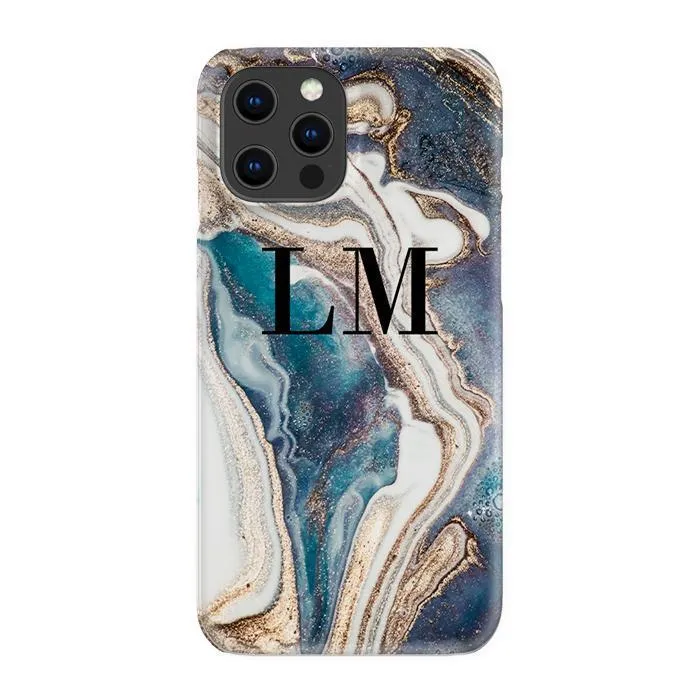 Personalised Luxe Marble Name Phone Case - Standard Case/iphone 12 Pro
