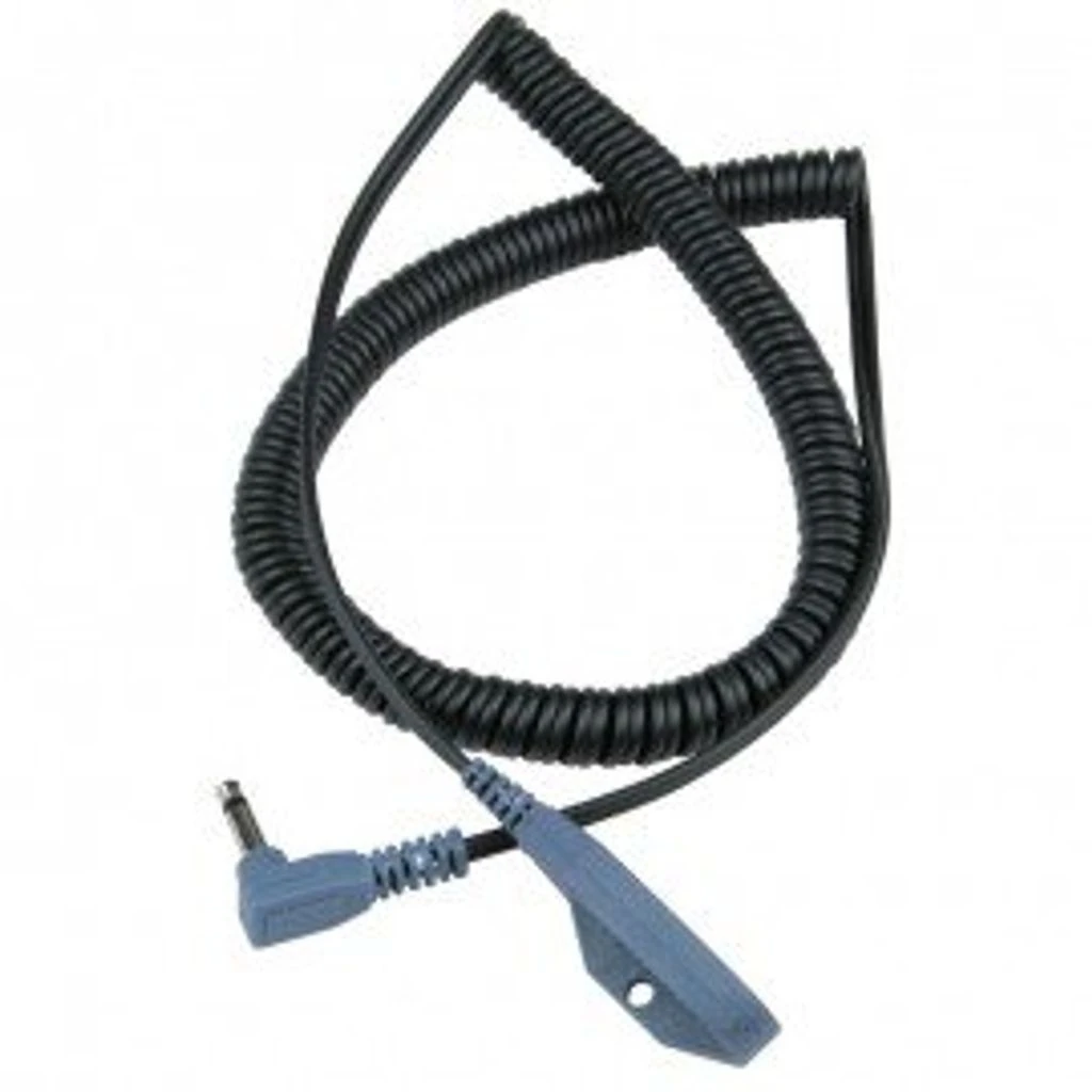 Desco 19696 Dual Snap-one Cord With 0.16" Snaps, Right Angle Plug, 12'