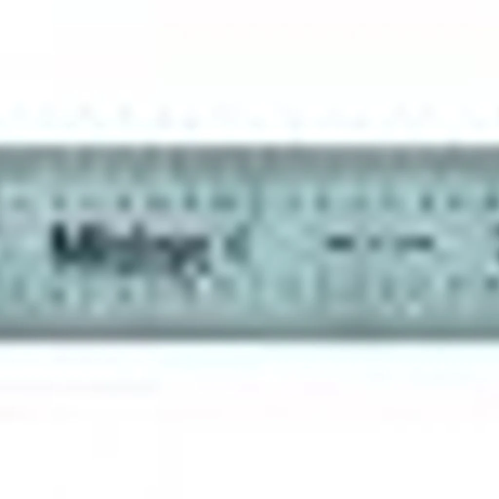 Mitutoyo 182-122 Wide Rigid Steel Rule, 12" (16r)