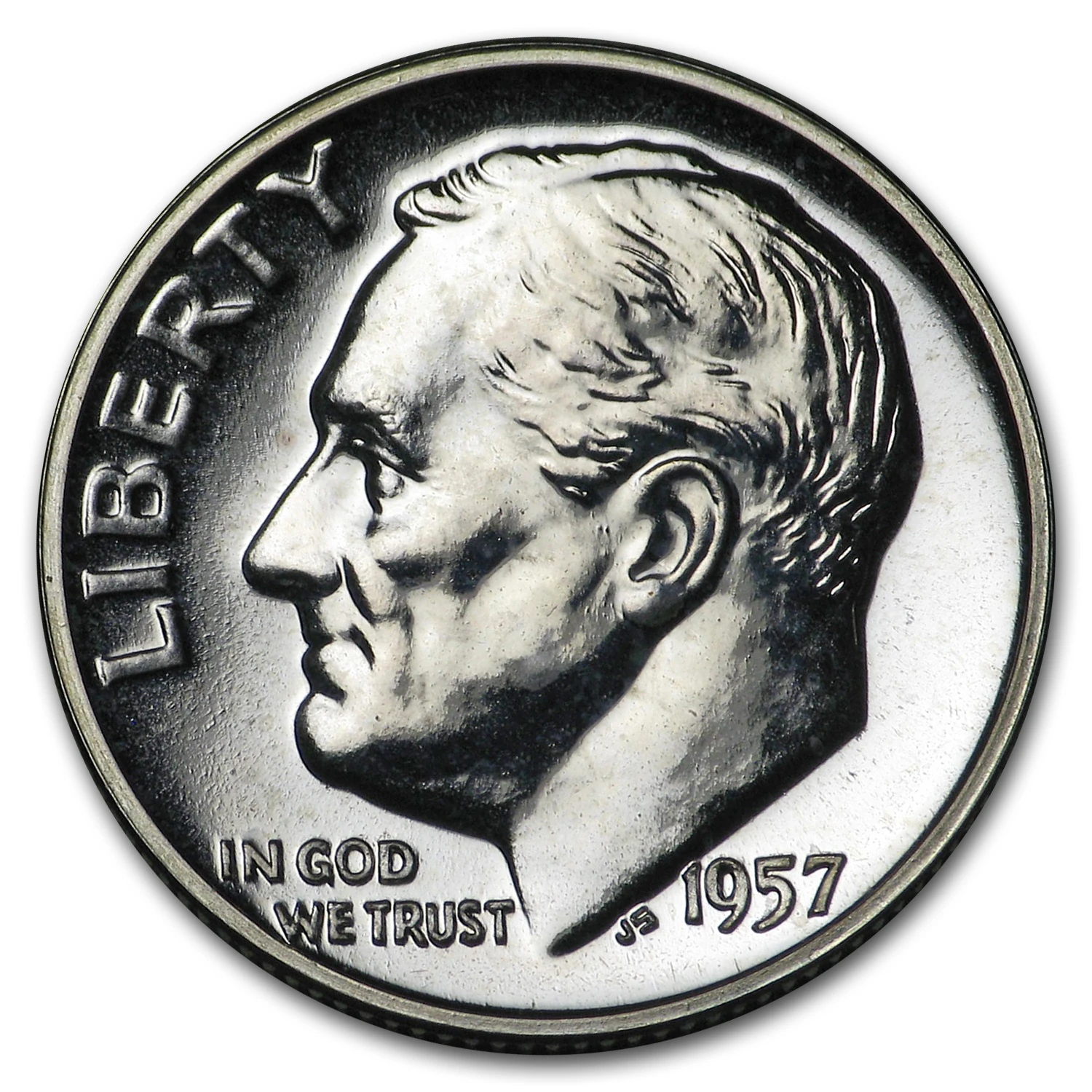 1957 Roosevelt Dime Gem Proof