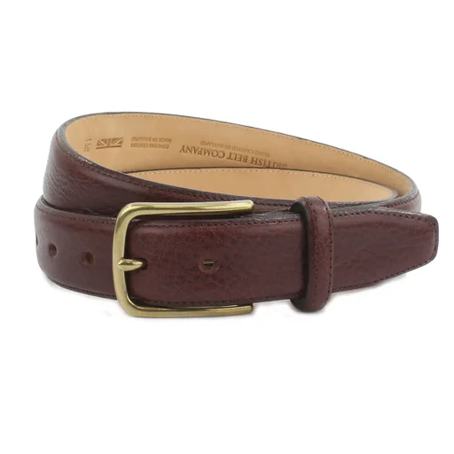 Miller Men's Leather Formal Belt - Oxblood