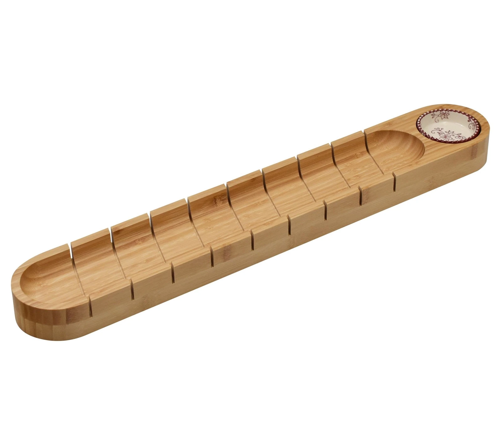Temp-tations Floral Lace Wooden Bread Server