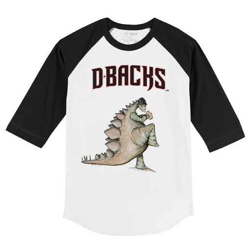 Arizona Diamondbacks Stega 3/4 Black Sleeve Raglan - 12m