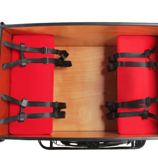 Deluxe Seat Cushions - Sleigh Ride Scarlet/half Cushion (1 Seat)/preschool
