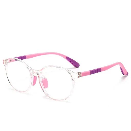 Blue Light Computer Glasses For Kids Can Be With Prescription Glasses As Buyer Request - C4pink Purple/bluelight 0 Diopter