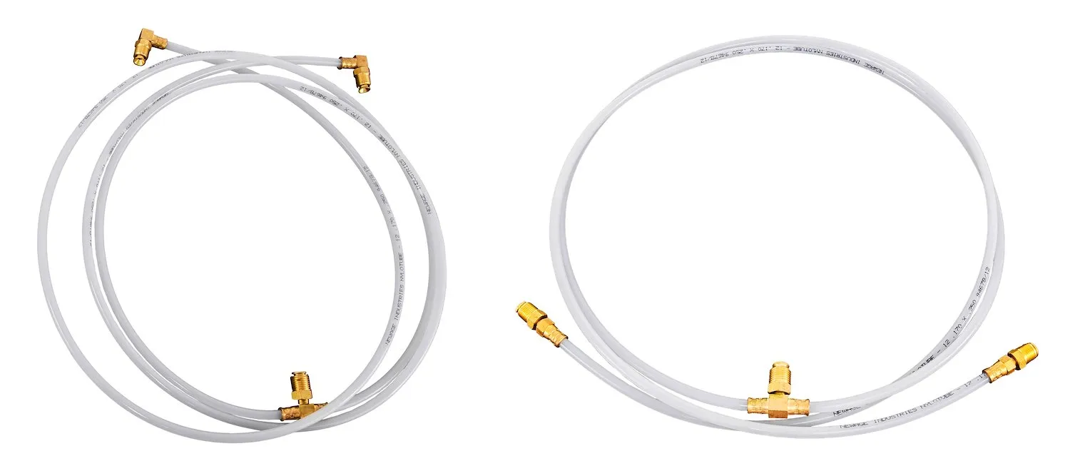 Jegs Convertible Top Hose Set For 1967-1969 Chevrolet Camaro, Pontiac Firebird [white, Nylon]