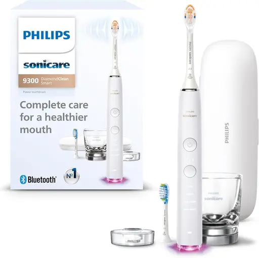 Philips Sonicare Diamondclean Smart 9300 Electric Toothbrush, White