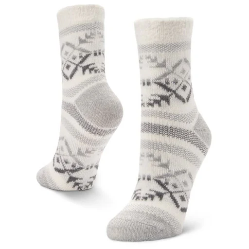 Sof Sole Women's Fireside Ultra Warm Cozy Crew Socks - Medium - Snowflake Gray