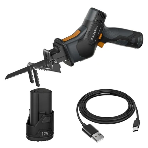 12v Cordless Reciprocating Saw - Tool + 2.0ah Battery (incl. Usb-c Cable)