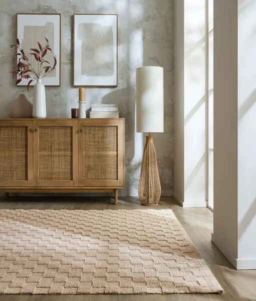 Falco Textured Checkerboard Rug