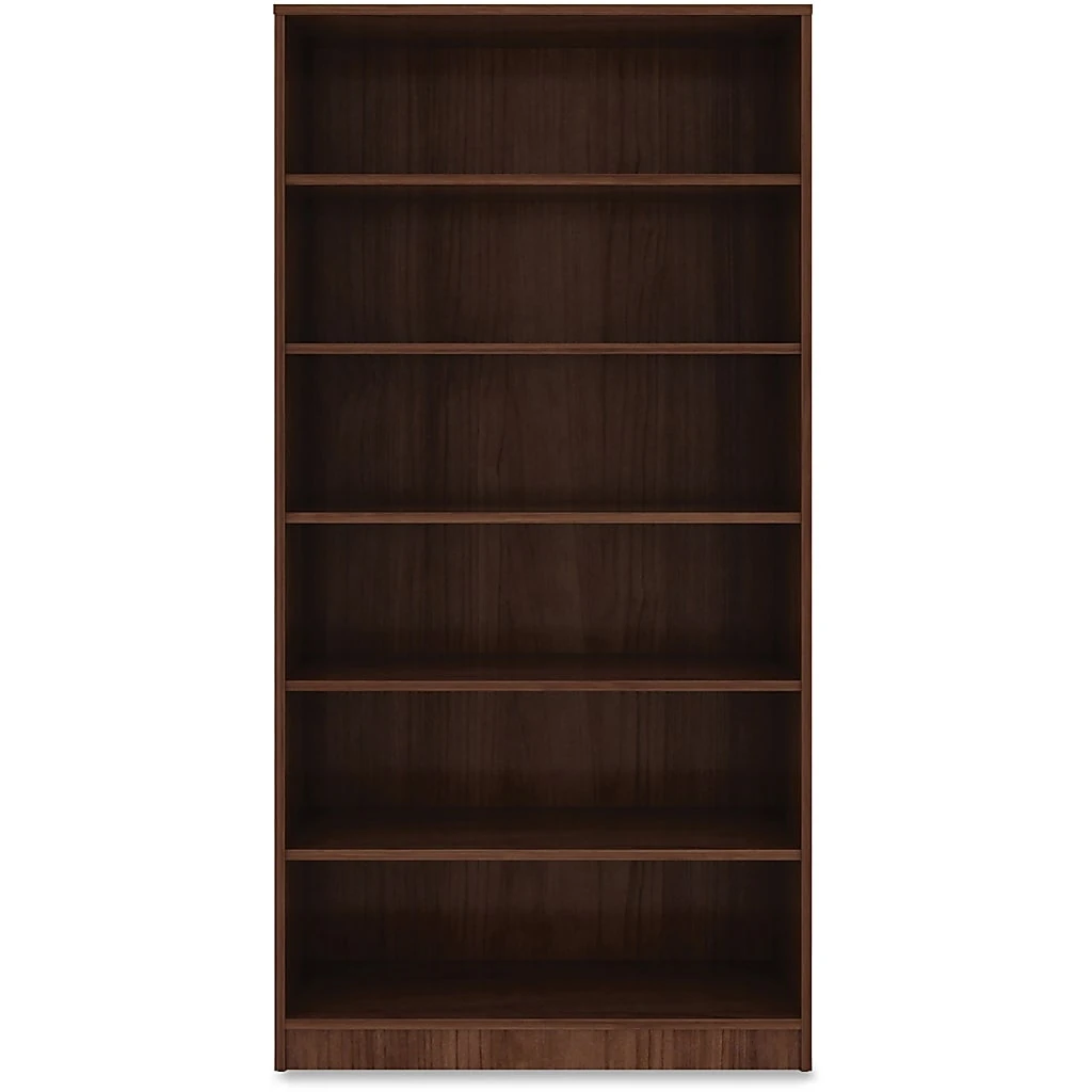 Lorell Essentials 72h 6-shelf Bookcase Walnut
