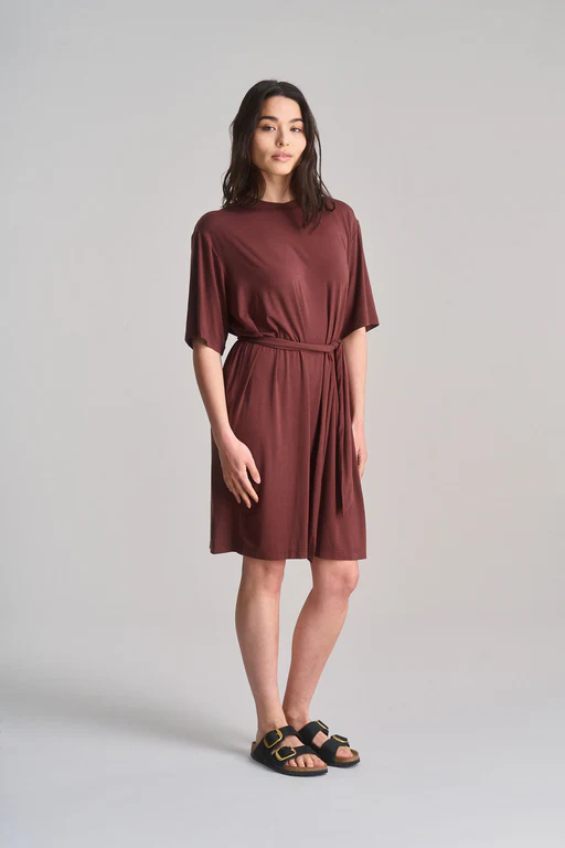 Sadie - Modal Jersey Dress - Chocolate