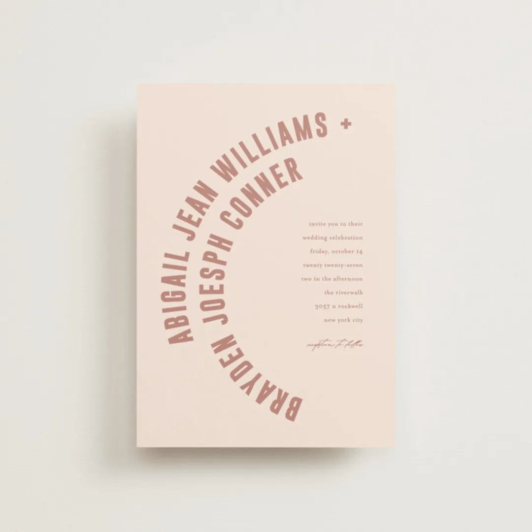 Spin Petite Wedding Invitations