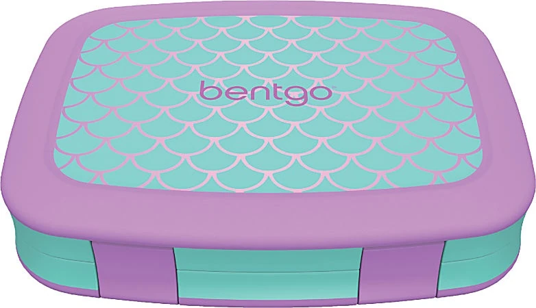 Bentgo Kids Prints 5-compartment Lunch Box, Mermaid Scales
