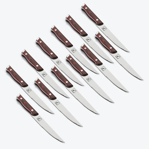 Imarku Steak Knife Set Japanese Stainless Steel Serrated Knife Set 5''
