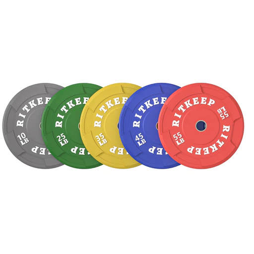 2" Olympic Ez Grip Low Bounce Color Bumper Plates - 25lb (pair)