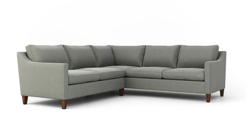 Vera Sectional (90" X 110", Corner On Left) - Premium Leather/down Alternative/espresso (angled)