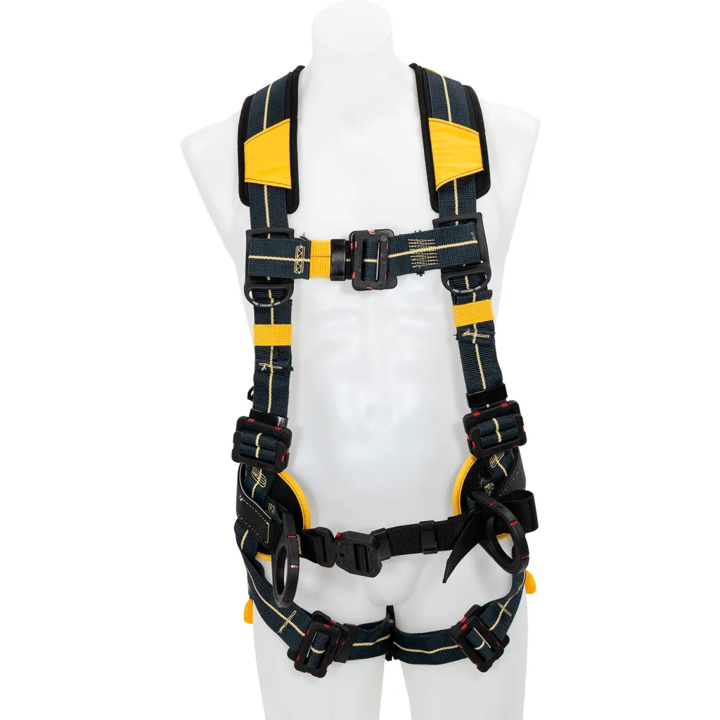 Werner Arc Flash Construction Harness W/ Dielectric Pass Thru Legs, Back & Hip D Rings, S