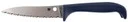 Spyderco K20spr Counter Puppy 3.48 In Fixed Serrated 7cr17mov Ss Blade Purple Plastic Handle Knife