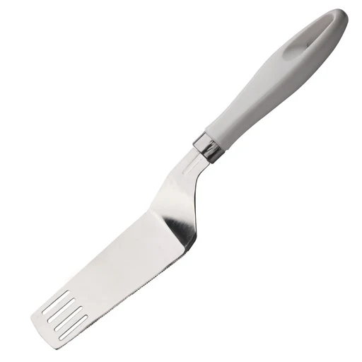 Chef Best Quality Stainless Steel Pizza Lifter And Cutter With White Handle - Kitchen Gadgets