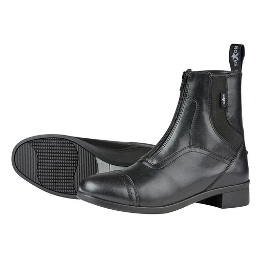 Saxon Syntovia Zip Paddock Boots - Adults - Black/uk 6