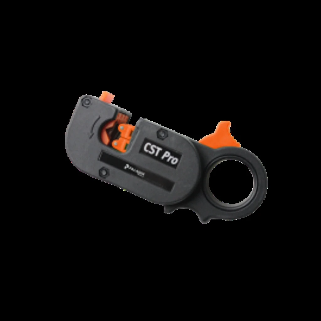 Tempo Pa1281 Cst Pro Wire Stripper With Orange Blade Cassette, 3-level, 0.327 And 0.146"