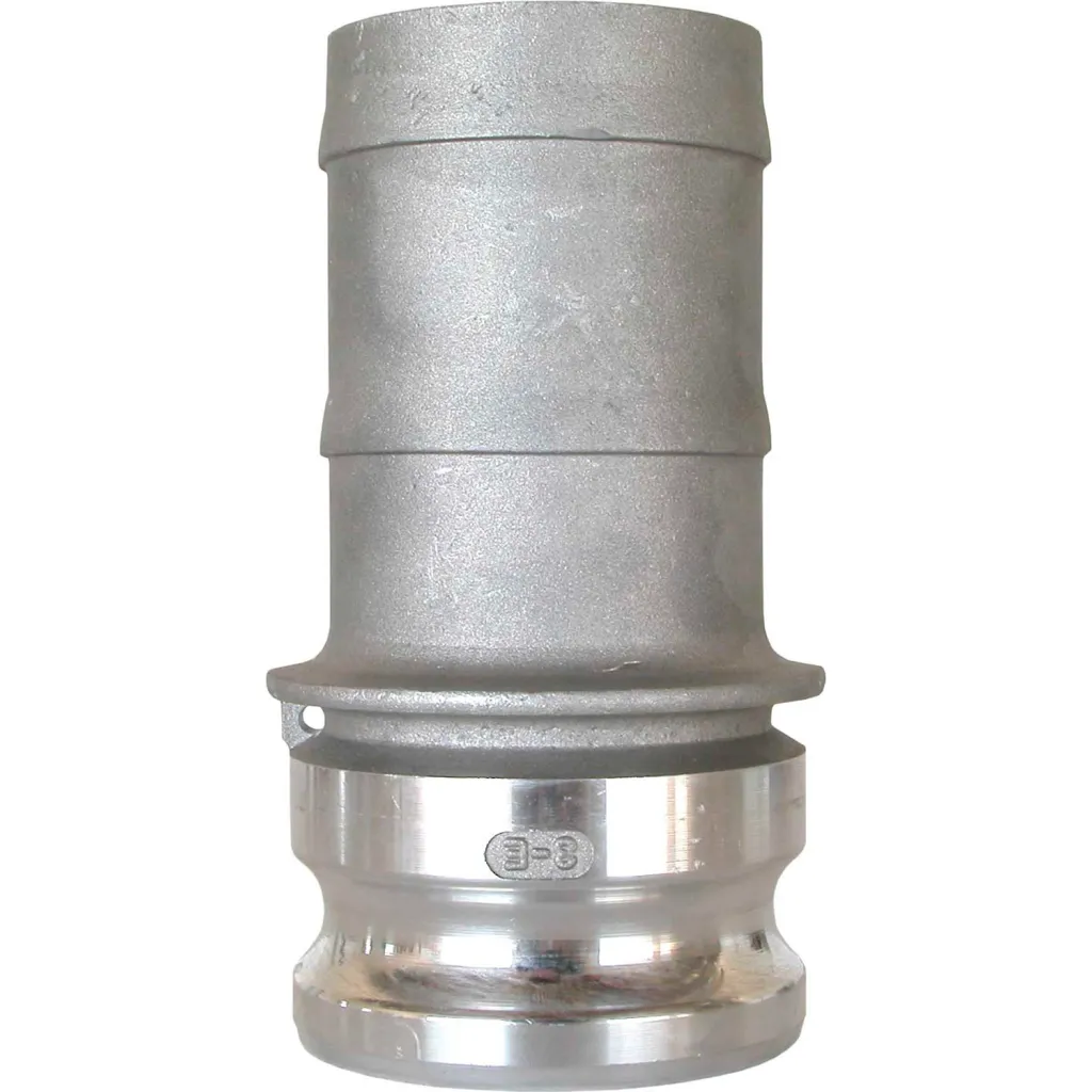 1" Aluminum Camlock Fitting - Male Barb X Male Coupler Thread