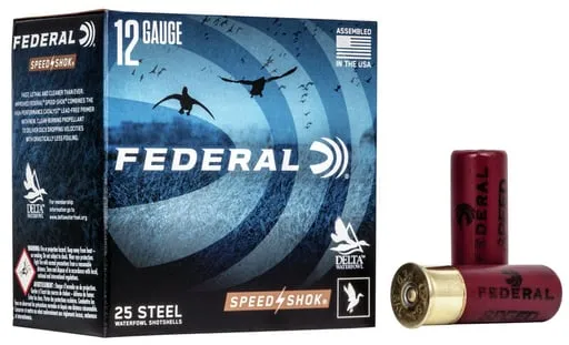 Federal Speed-shok Waterfowl 12 Gauge 2-3/4" 1-1/8oz Bb Steel Shotgun Ammunition