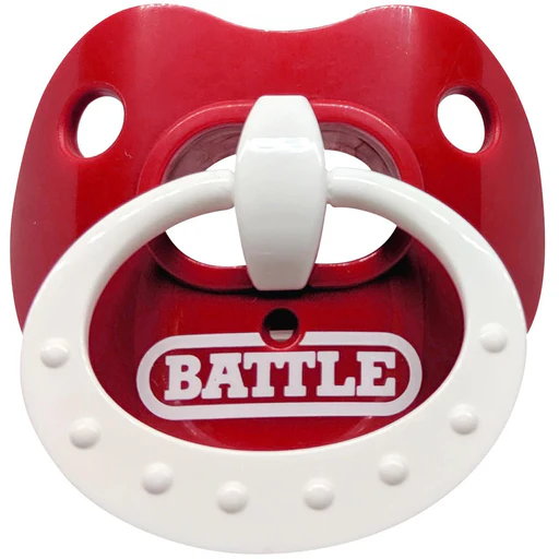 Battle Sports Binky Oxygen Lip Protector Mouthguard - Red/white
