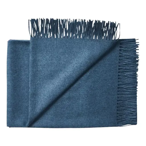 Solid Baby Alpaca Wrap / Throw - Teal