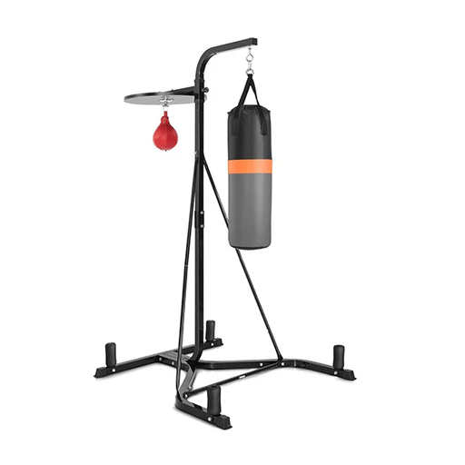 Heavy Bag Stand With Heavy Bag And Adjustable Speed Bag