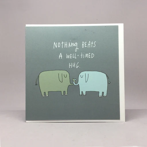 Well-timed Hug Digital Greeting Card