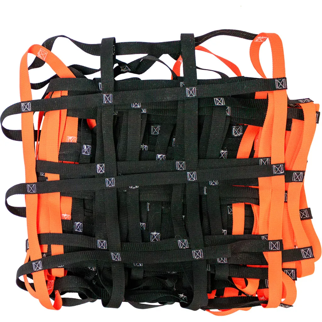 Us Netting Mezzanine Guardrail Safety Netting, Kit, 50'l X 42"w, Black
