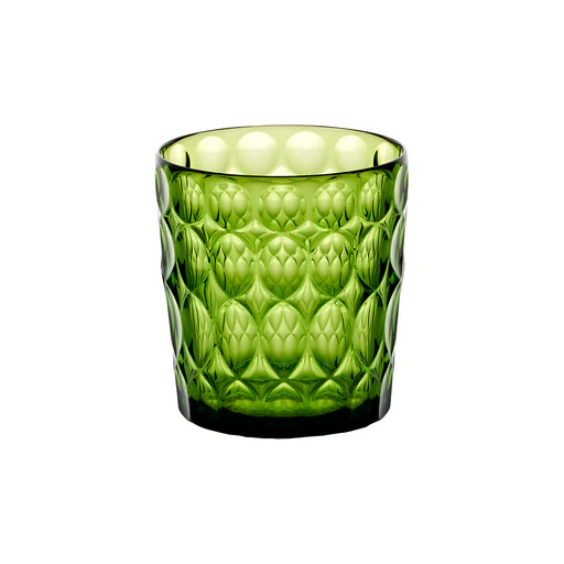 Low Tumbler "vanity" Pattern N°1 - Water Lily Green/all