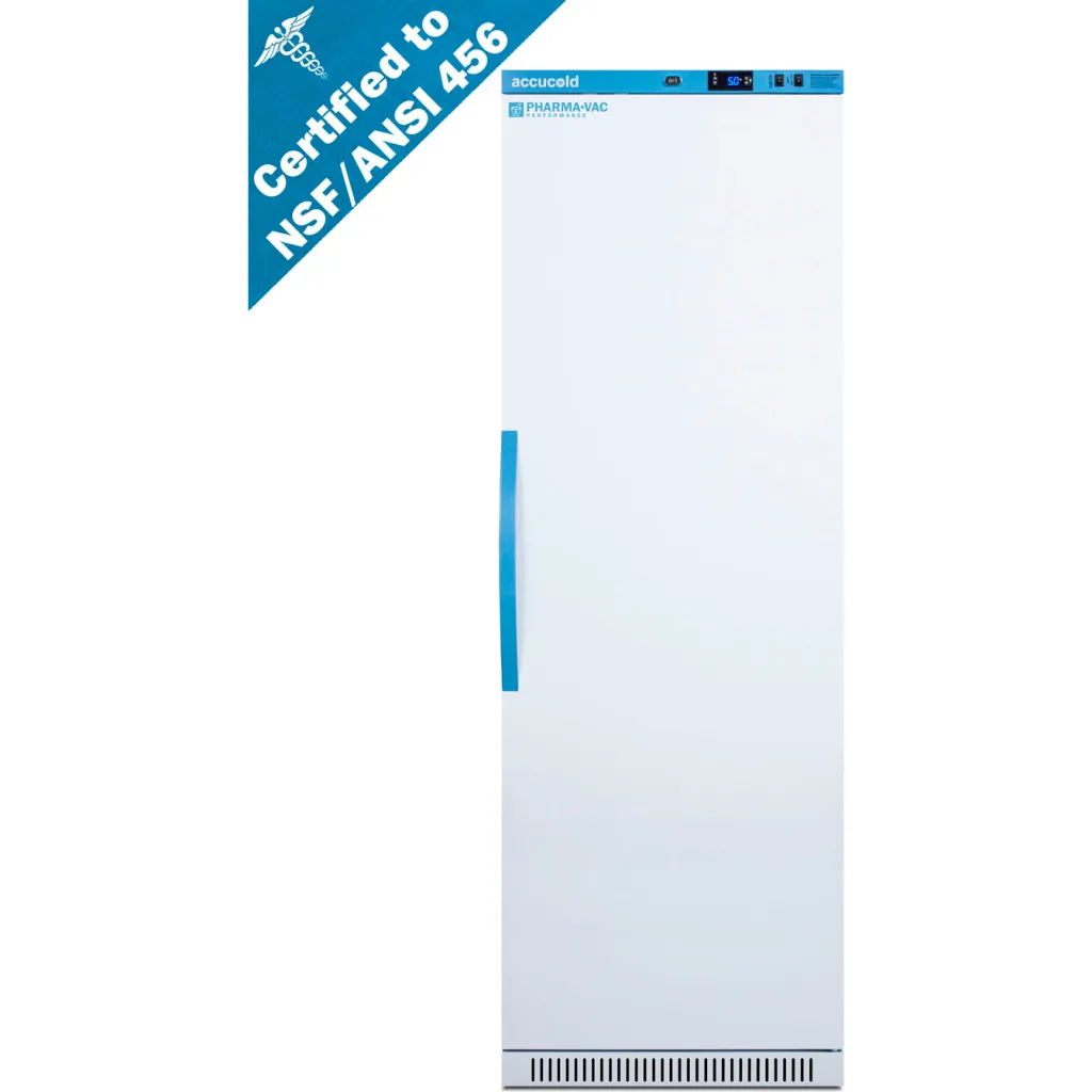 Accucold Upright Vaccine Refrigerator, 15 Cu.ft. Capacity, Solid Door