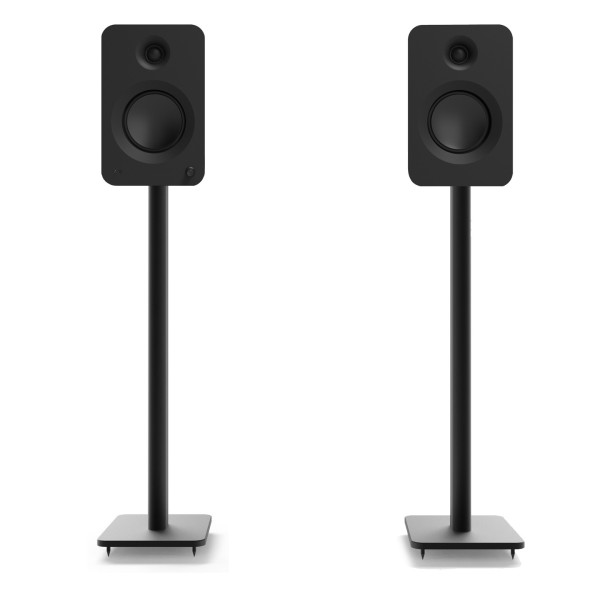 Kanto Ren Powered Speakers With Sp32 Speaker Stands, Matte Black