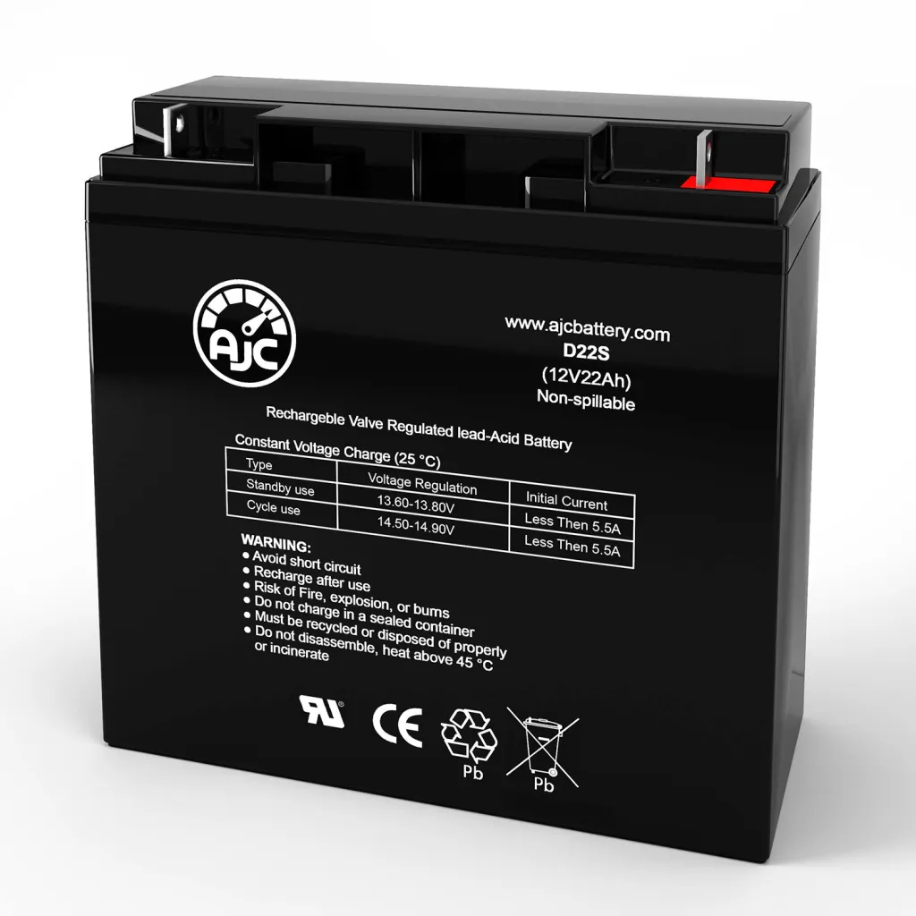 Ajc Pride Mobility Rally Pack Mobility Scooter Replacement Battery 22ah 12v Nb