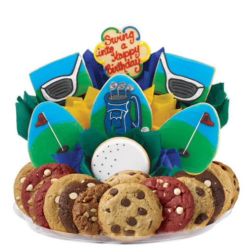 Swing Into A Happy Birthday Boutray™ - 9 Cookie/2 Dozen