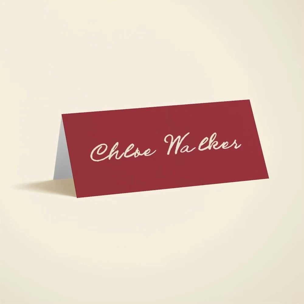 Handwritten Place Card